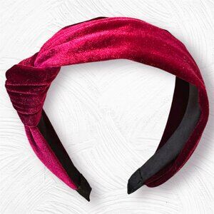 Red Velvet Knot Headband NWOT